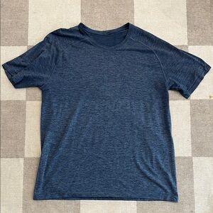 lululemon athletica Blue Metal Vent Tee